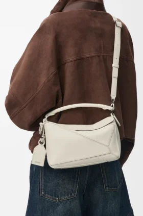 Bolso Puzzle pequeño Featherlight en piel de cordero napa