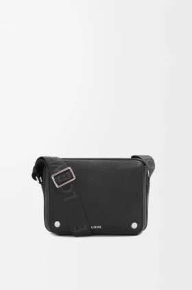 Bolso tipo bandolera Pebble mediano en piel de becerro granulada y flexible