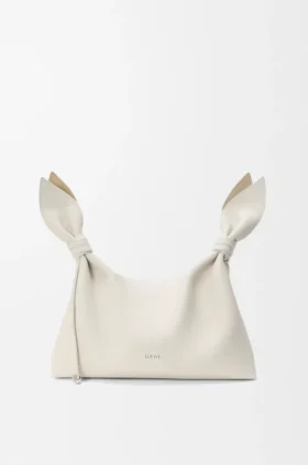Bolso tipo bufanda mediano en piel de becerro lisa