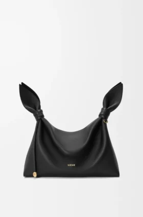 Bolso tipo bufanda mediano en piel de becerro lisa