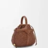 Bolso tipo cesta redondo «Mini Diamond» en piel de becerro Bolso tipo cesta redondo «Mini Diamond» en piel de becerro