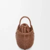 Bolso tipo cesta redondo «Mini Diamond» en piel de becerro Bolso tipo cesta redondo «Mini Diamond» en piel de becerro