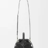 Bolso tipo cesta redondo «Mini Diamond» en piel de becerro Bolso tipo cesta redondo «Mini Diamond» en piel de becerro
