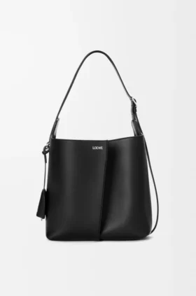 Bolso tipo cubo Bilbao mediano en piel de becerro lisa