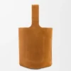 Bolso tipo Pebble Bucket grande «Pebble» en piel de becerro de gamuza