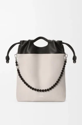 Bolso tipo tote «Flamenco Purse» en piel de cordero napa suave