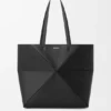 Bolso tipo tote mediano con pliegue Puzzle Fold horizontal en piel de becerro de grano suave Bolso tipo tote mediano con pliegue Puzzle Fold horizontal en piel de becerro de grano suave