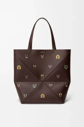 Bolso tote «Cats XL Puzzle Fold» en piel de becerro napa