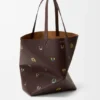 Bolso tote «Cats XL Puzzle Fold» en piel de becerro napa