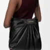 Bolso tote drapeado en piel de cordero napa suave Bolso tote drapeado en piel de cordero napa suave
