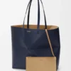 Bolso tote grande horizontal con pliegue Puzzle Fold en piel de becerro de grano suave