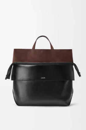 Bolso tote grande «Switch» en piel de becerro y gamuza