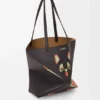 Bolso tote mediano «Futurist Cat» con Puzzle Fold en piel de becerro napa Bolso tote mediano «Futurist Cat» con Puzzle Fold en piel de becerro napa