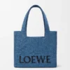 Bolso Tote mediano Loewe Font Tote de rafia Bolso Tote mediano Loewe Font Tote de rafia