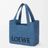 Bolso Tote mediano Loewe Font Tote de rafia Bolso Tote mediano Loewe Font Tote de rafia