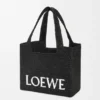 Bolso Tote mediano Loewe Font Tote de rafia Bolso Tote mediano Loewe Font Tote de rafia