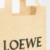 Bolso Tote mediano Loewe Font Tote de rafia Bolso Tote mediano Loewe Font Tote de rafia