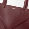 Bolso tote mediano Puzzle Fold en piel de becerro brillante