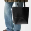 Bolso tote mediano Puzzle Fold en piel de becerro brillante