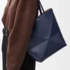 Bolso tote mediano Puzzle Fold en piel de becerro brillante Bolso tote mediano Puzzle Fold en piel de becerro brillante