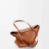 Bolso tote mediano Puzzle Fold en piel de becerro brillante Bolso tote mediano Puzzle Fold en piel de becerro brillante
