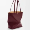 Bolso tote mediano Puzzle Fold en piel de becerro brillante