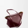 Bolso tote mediano Puzzle Fold en piel de becerro brillante