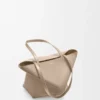 Bolso tote mediano Puzzle Fold en piel de becerro brillante