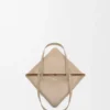 Bolso tote mediano Puzzle Fold en piel de becerro brillante