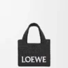 Bolso tote «Mini Loewe Font Tote» en rafia