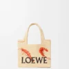 Bolso tote «Mini Loewe Font Tote» en rafia