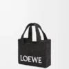 Bolso tote «Mini Loewe Font Tote» en rafia