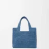 Bolso tote «Mini Loewe Font Tote» en rafia