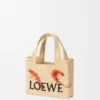 Bolso tote «Mini Loewe Font Tote» en rafia