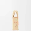 Bolso tote «Mini Loewe Font Tote» en rafia