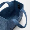 Bolso tote «Mini Loewe Font Tote» en rafia