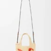 Bolso tote «Mini Loewe Font Tote» en rafia