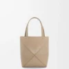 Bolso tote Puzzle Fold Mini en piel de becerro brillante Bolso tote Puzzle Fold Mini en piel de becerro brillante