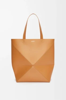 Bolso tote Puzzle Fold XL en piel de becerro brillante