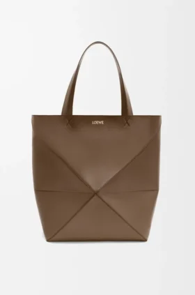 Bolso tote Puzzle Fold XL en piel de becerro brillante