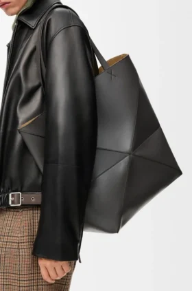 Bolso tote Puzzle Fold XL en piel de becerro brillante