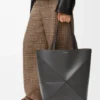 Bolso tote Puzzle Fold XL en piel de becerro brillante