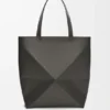Bolso tote Puzzle Fold XL en piel de becerro brillante