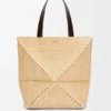Bolso tote Puzzle Fold XL en rafia Bolso tote Puzzle Fold XL en rafia
