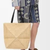 Bolso tote Puzzle Fold XL en rafia Bolso tote Puzzle Fold XL en rafia