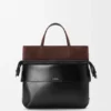 Bolso tote Switch pequeño en piel de becerro con efecto papel y gamuza Bolso tote Switch pequeño en piel de becerro con efecto papel y gamuza