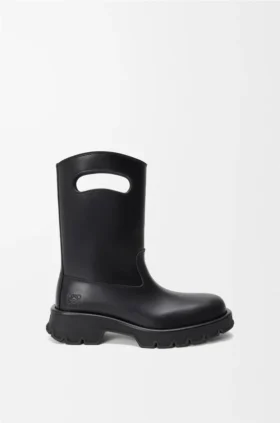 Botas Bobby en piel de becerro curtida al vegetal
