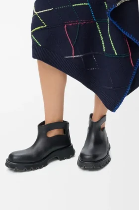 Botines Bobby de piel de becerro curtida al vegetal