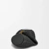 Bracelet Pouch de napa de cordero plisada Bracelet Pouch de napa de cordero plisada