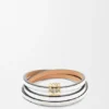 Brazalete trenzado de piel de becerro Brazalete trenzado de piel de becerro